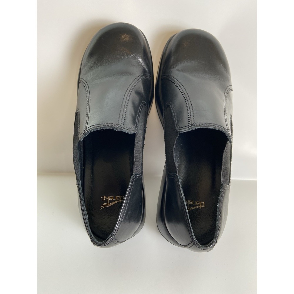 Dansko Jocelyn Clogs Womens 42 Black Leather Slip On Comfort Nursing Work